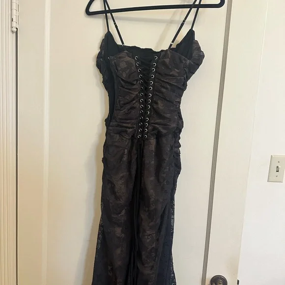 House of CB Black Lace Corset Dress - Picture 9 of 12